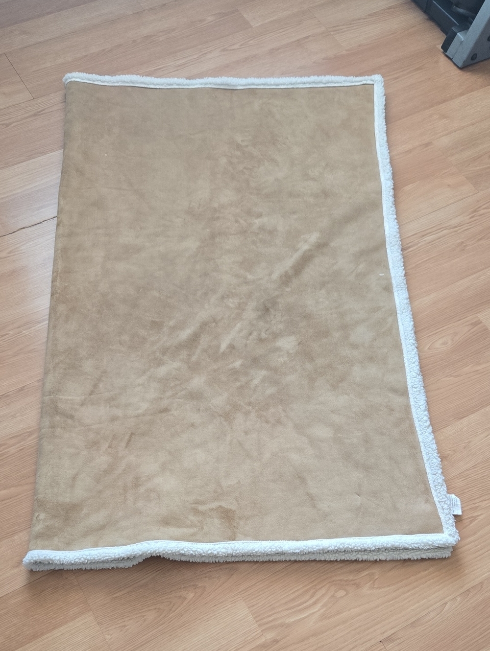 Plush Tan Sherpa Throw Blanket by 60x100